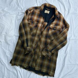 Free People We The Free Anneli Plaid Shirt Jacket
